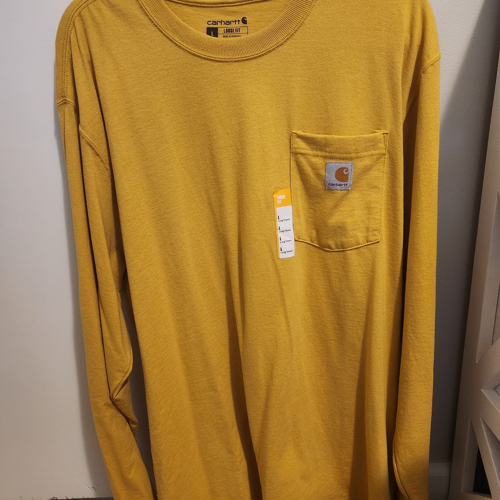 Carhartt Yellow Long Sleeve Shirt